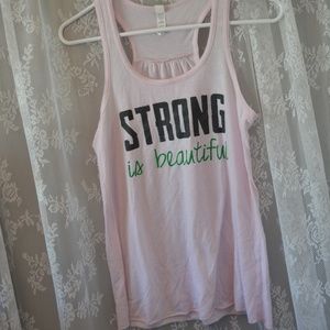 Pink work out tank
